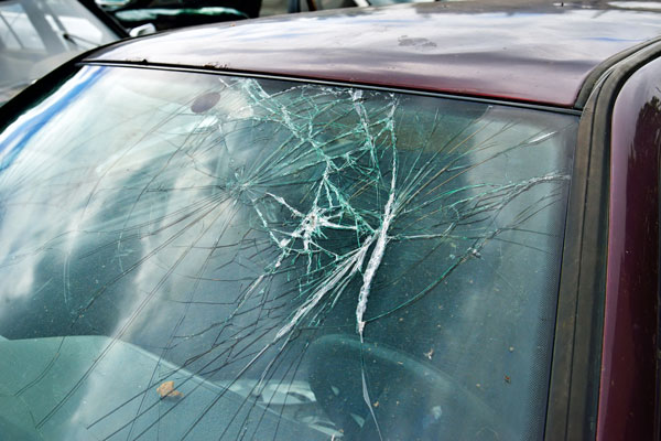 What should be the cause of concern if you have to deal with a broken windshield (Service My Car)