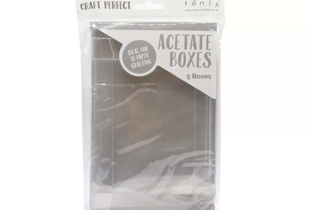 What is Acetate Box? How does this help in paper craft?