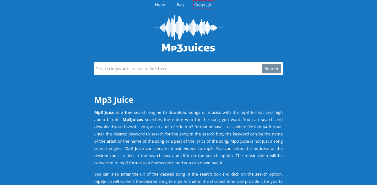 Easy search and download music for free using mp3 juice