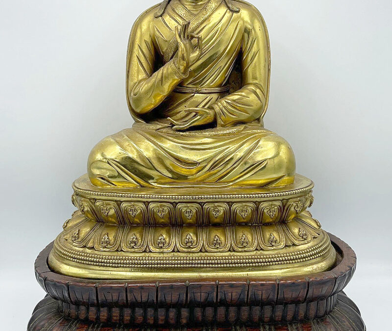 Rare Gilt Bronze Tibetan Buddha Statue Brings $200,000