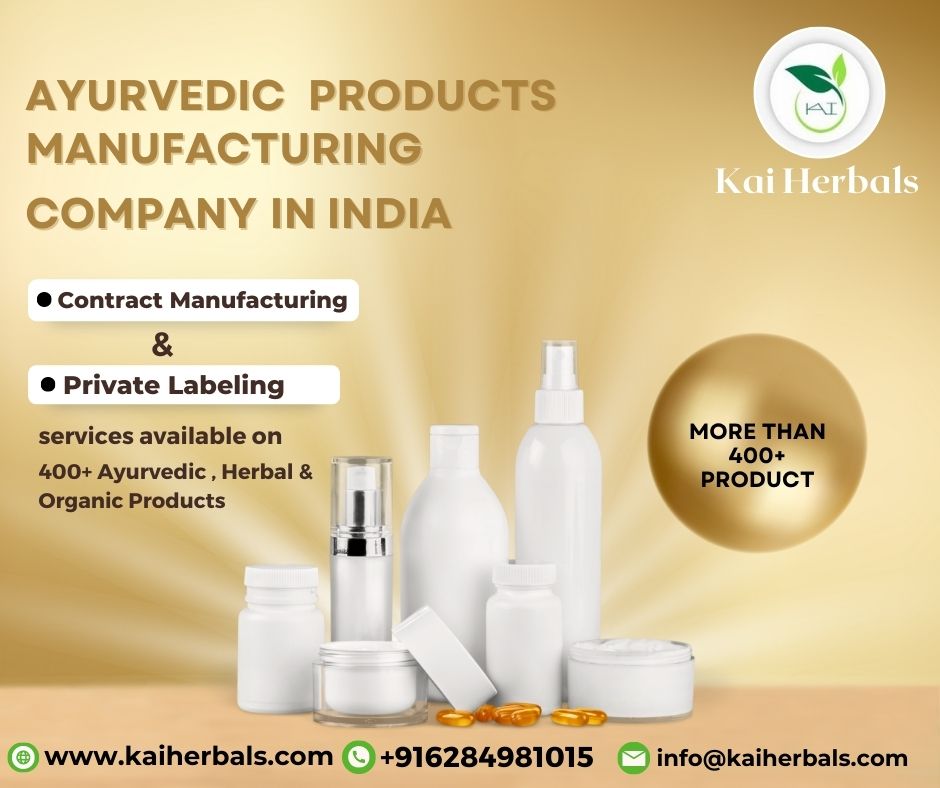 Ayurvedic Products Manufacturing Company in India 