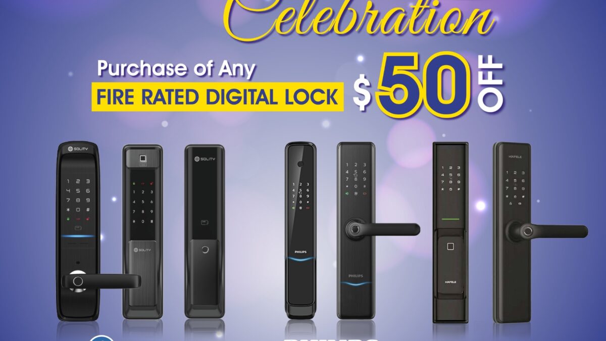Get $50 Off On this Vesak Day For Fire Rated Digital Locks.