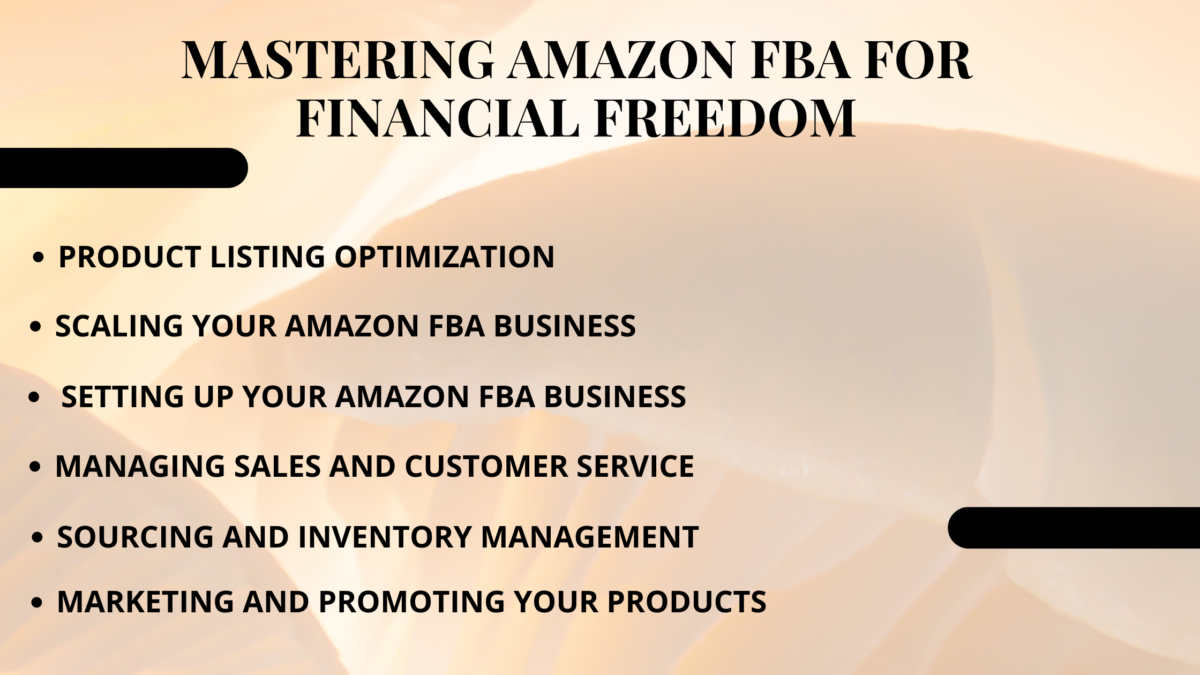 Mastering Amazon FBA for Financial Freedom