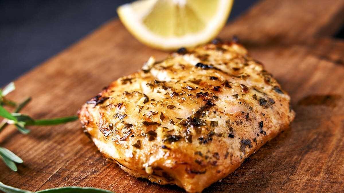 Grilled Cod With Lemon Tarragon Butter