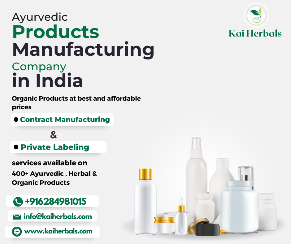 Ayurvedic Products manufacturing company In India 