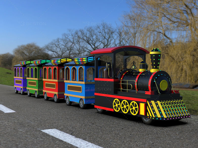 buy big trackless train rides for sale in Beston Rides