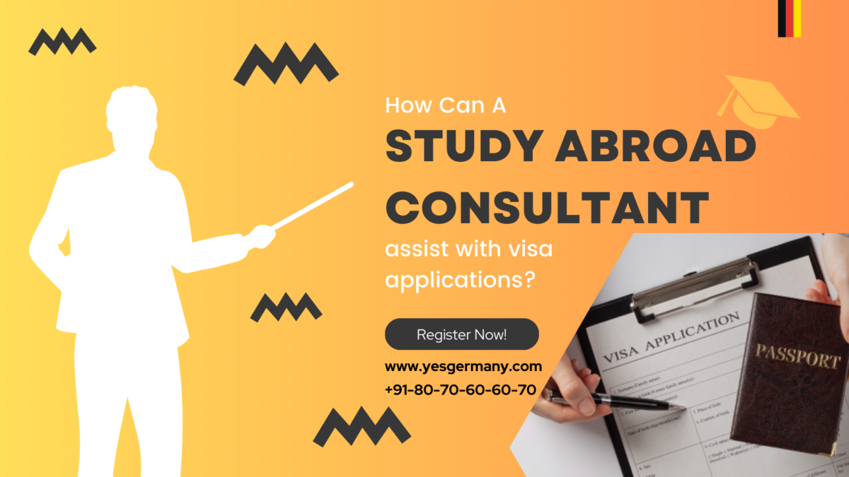 How can a Study Abroad Consultant assist with visa applications?