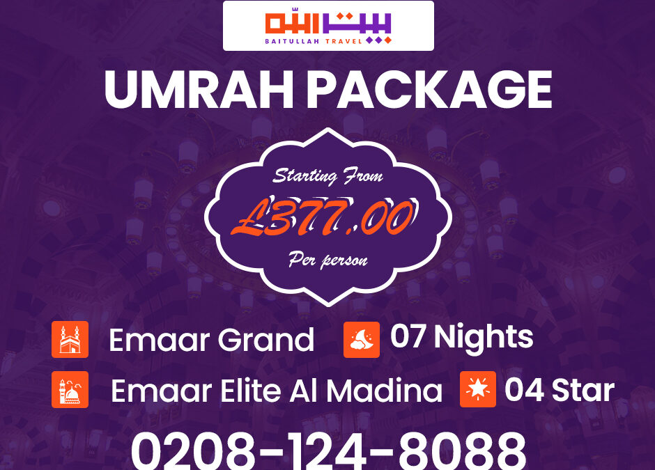 Book Your Family Umrah Packages from the UK
