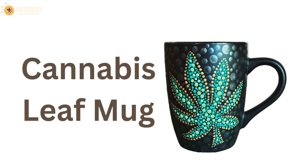 Cannabis Leaf Mug Sip in Style with Sun Drenched