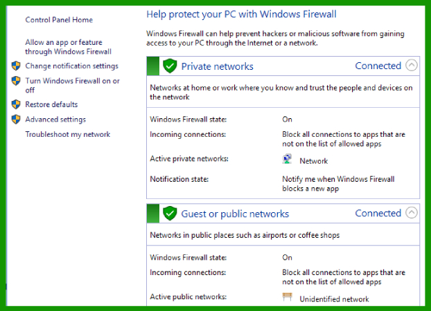 Configure your Computer’s Firewall Settings