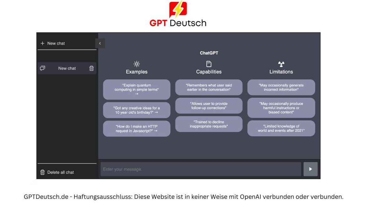 ChatGPT Deutsch: Experience the power of AI at GPTDeutsch