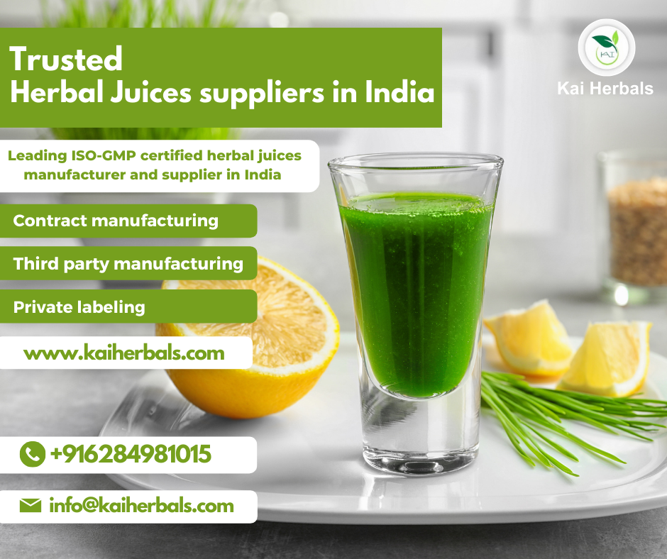 Trusted herbal juices supplier in India | Kai Herbals