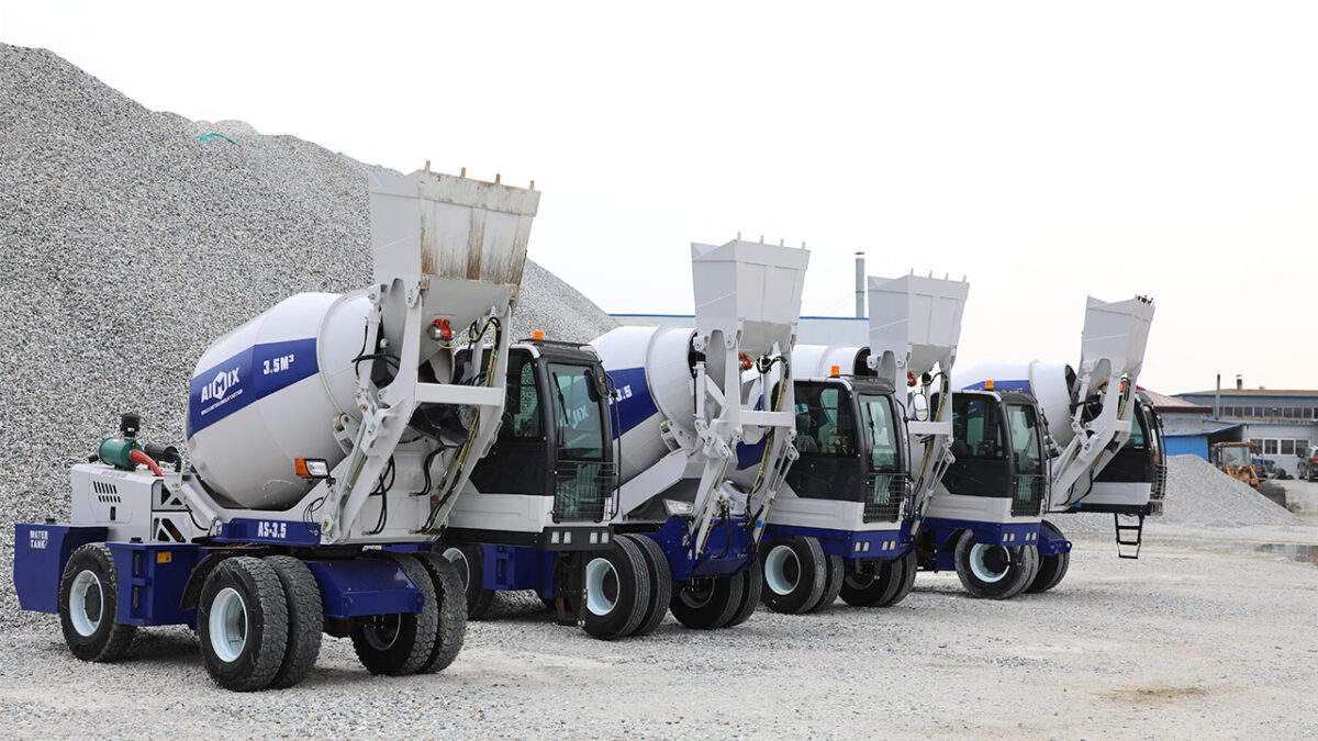 Concrete Production Solutions with a Self-Loading Concrete Mixer