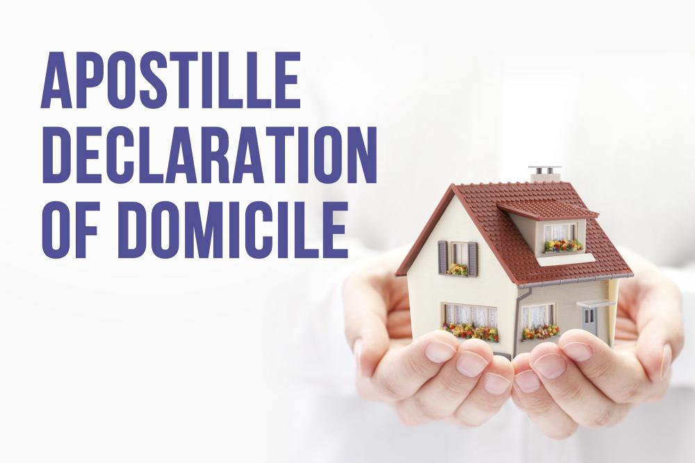 Apostille Declaration of Domicile