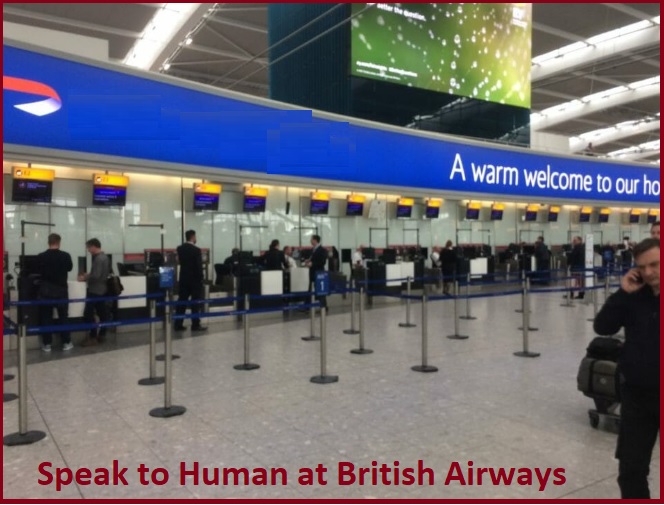 How do I speak to a agent at British Airways?