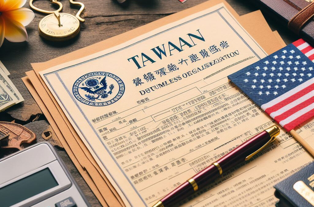 Taiwan Apostille for U.S. Documents Legalized by The Embassy