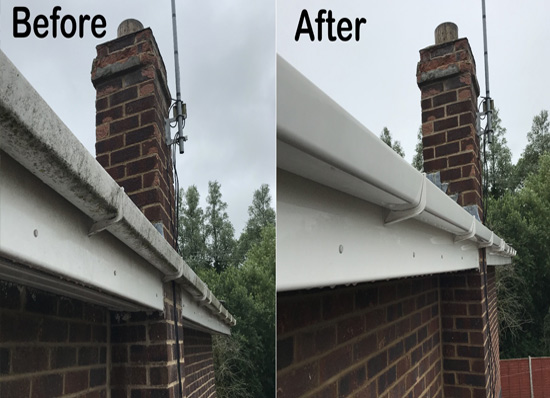 Gutter and fascia clean in Beverley