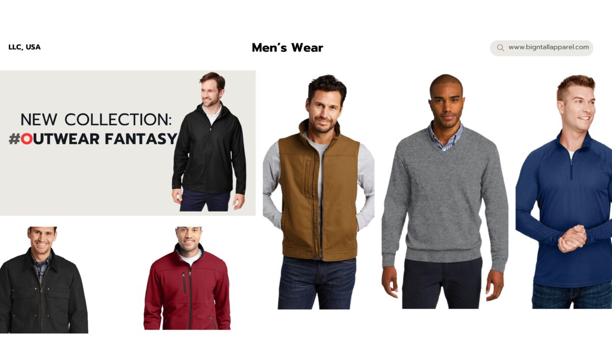 Ascend Your Style: Men’s Outerwear Collection at Big N Tall Apparel