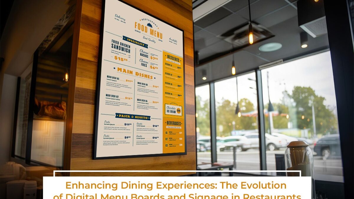 The Evolution Of Digital Menu Boards And Signage In Restaurants